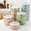 Stainless Steel Food Container Box Round Food Thermal Jar  for Students&Office Worker