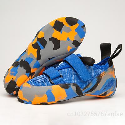 Kinder Kletterschuhe Indoor Anfänger Boulderschuhe Trainingsschuhe Rutschfester Klettersneaker für Jungen und Mädchen