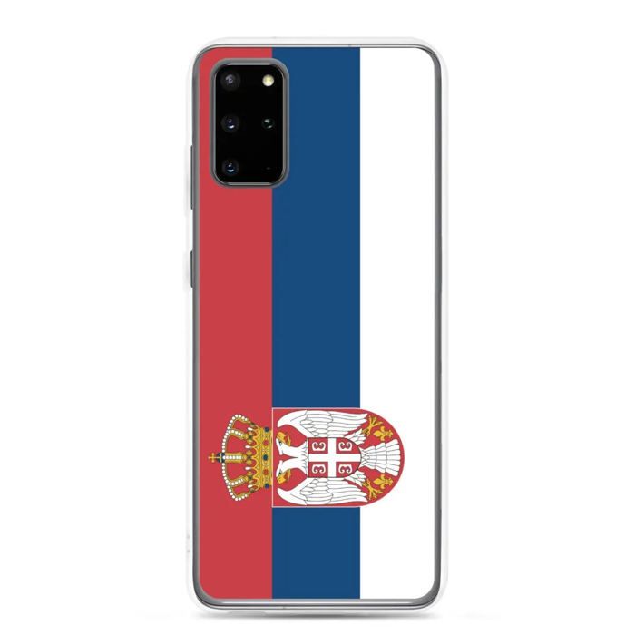 Coque Téléphone - Samsung - Galaxy S20 Ultra - Drapeau Serbie - Souple - Multicolore