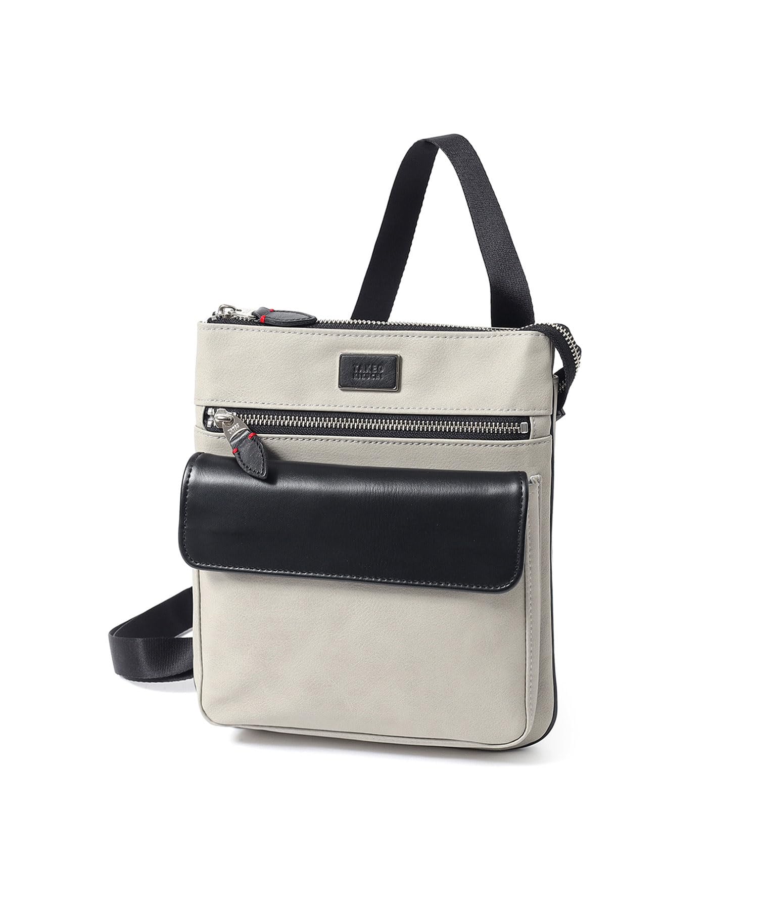 Наплечная сумка Takeo Kikuchi Cima Vertical, Сделано в Японии, Нет. 740112, Бежевый