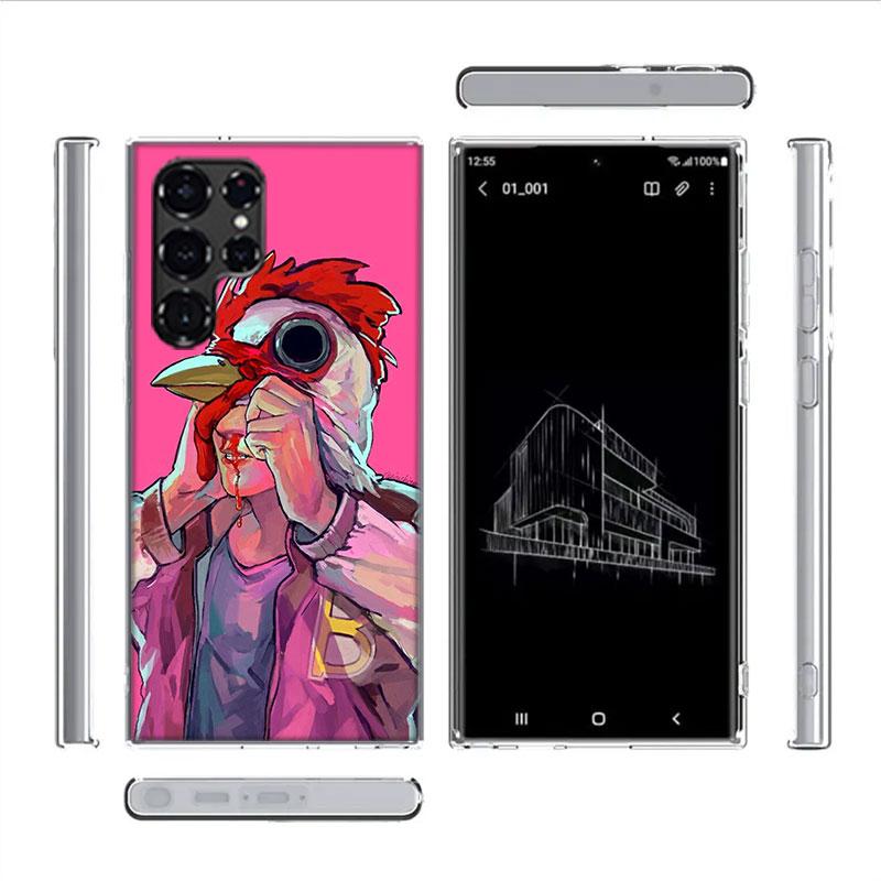 Game Hotline Miami Capa Phone Case For Samsung S26 Ultra S25 Edge Galaxy S23 S21 S20 S24 FE S22 S10 Plus Cover Clear TPU Shell C