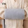 Soft Hand Pillow Solid Color Plush Pillow, Winter Stuffed Warming Muff, Fluffy Cold Weather Fuzzy Cushion for Children, Adults