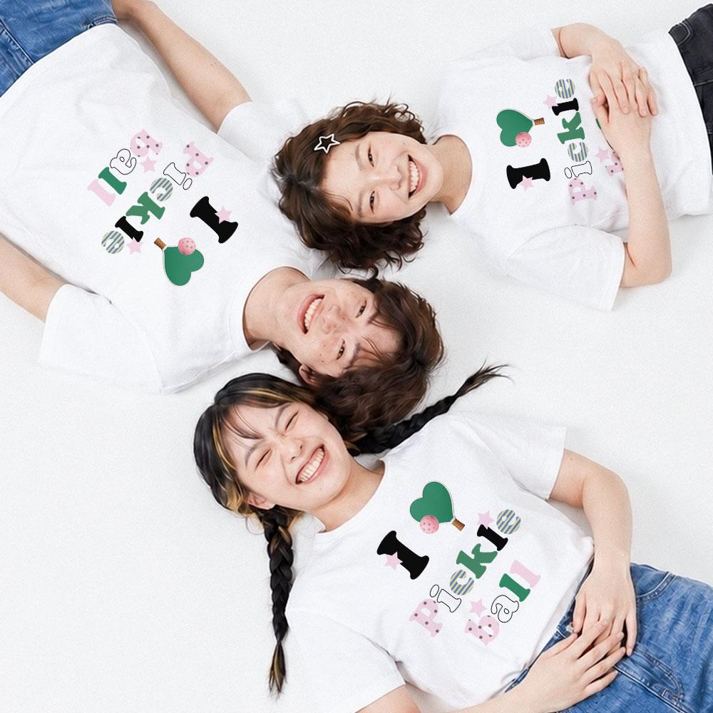 Wideusseom Love Format I Love Pickleball T-Shirt (Type A)