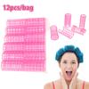 12Pcs/Set Heatless Hair Curler Rollers S/M/L Grip Clips Lazy Curlers Hairdressing Diy Hair Styling Tool For Women
