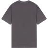 WE11DONE Minimalist Solid Color Beaded Short Sleeve T-Shirt Unisex Tops Charcoal-Gray WD-TT3-24-734-U-CH
