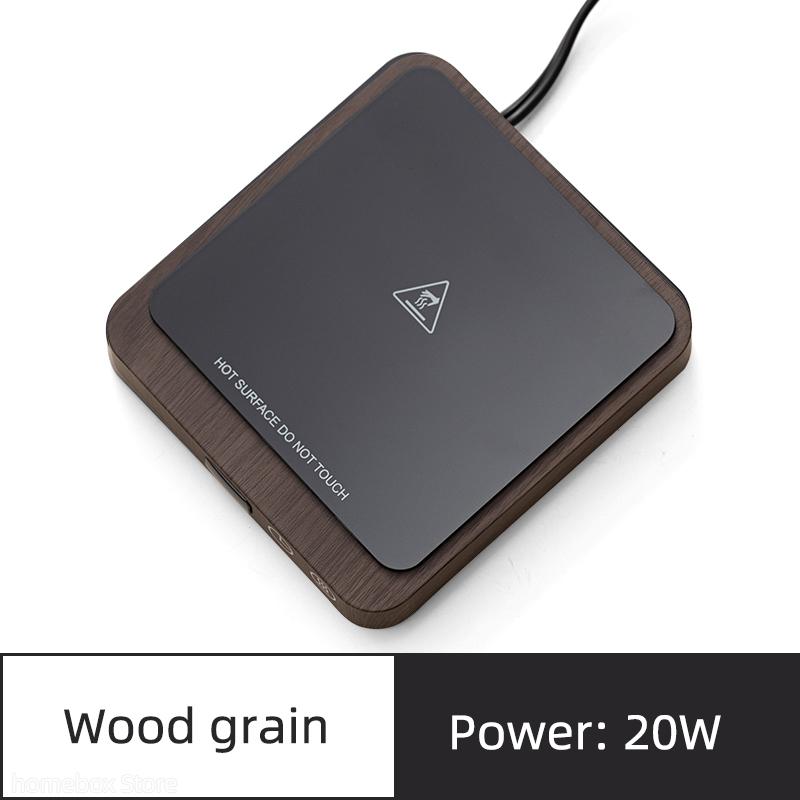 20W Podgrzewacz do Kubka Kawa Podgrzewacz do Filiżanek Mata Grzewcza Elektryczna Płyta Grzewcza 5 Biegów Regulacja Temperatury Podkładka Grzewcza Do Herbaty Mlecznej Wody 220V