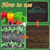 Hand Press Garden Seeder Tool 12 Cavity Fast Planting Dibber for Vegetables Flowers Efficient Soil Loosening Planter Aid Seeder