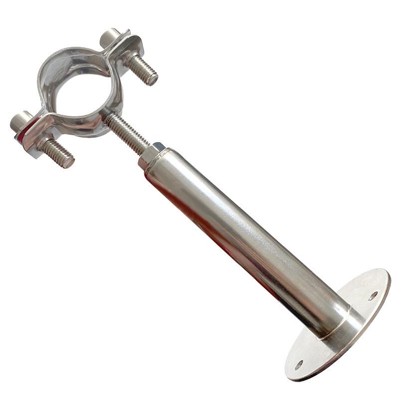 Adjustable 304 Stainless Steel Pipe Bracket Clamp for 110-150 Range Water or Gas Pipes