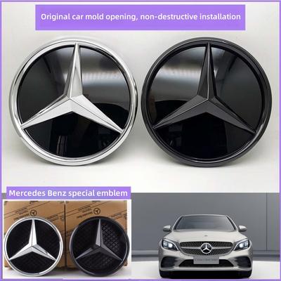 Grill Embleem Grid stijl Voor Embleem voor Mercedes benz W205 W212 W213 W204 ML W166 CLA C117 A W176 W177 C W204 E GLK X204 GLA GLC