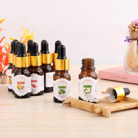10ml/Bottle Fruit Aromatherapy for Plant Essential Oil Fragrance Lamp Humidifier