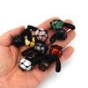 Hand-Woven Crystal Rough Stone Natural Stone Black Mesh Pocket Necklace Mesh Pocket Sweater Chain N702