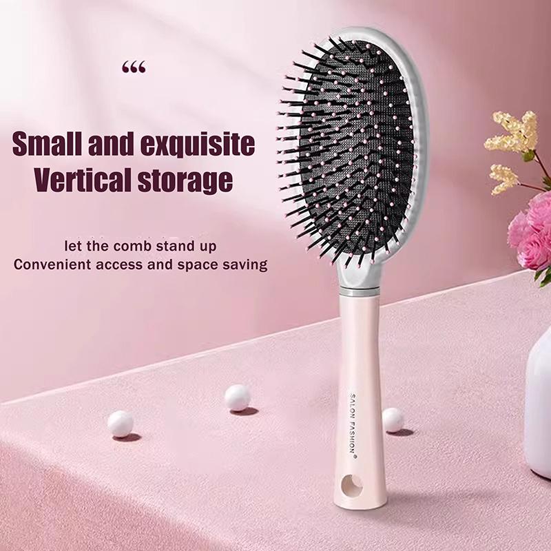 Detangling Hair Brush With Air Cushion, Anti-Static Styling Comb For Wigs & Curly Hair, Reduces Hair Loss & Boosts Root Volume