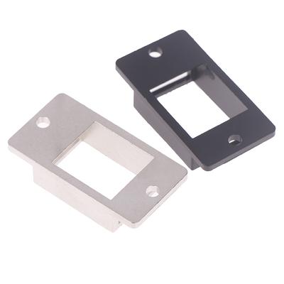 Rj45 1Port Metal Screw Metal Panel Mounting Keystone Adapter Holder Long Empty Bracket Frame Module