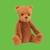 Shy Series Ginger Bear Cute Companion Doll Plush Doll 17cm/27cm Height