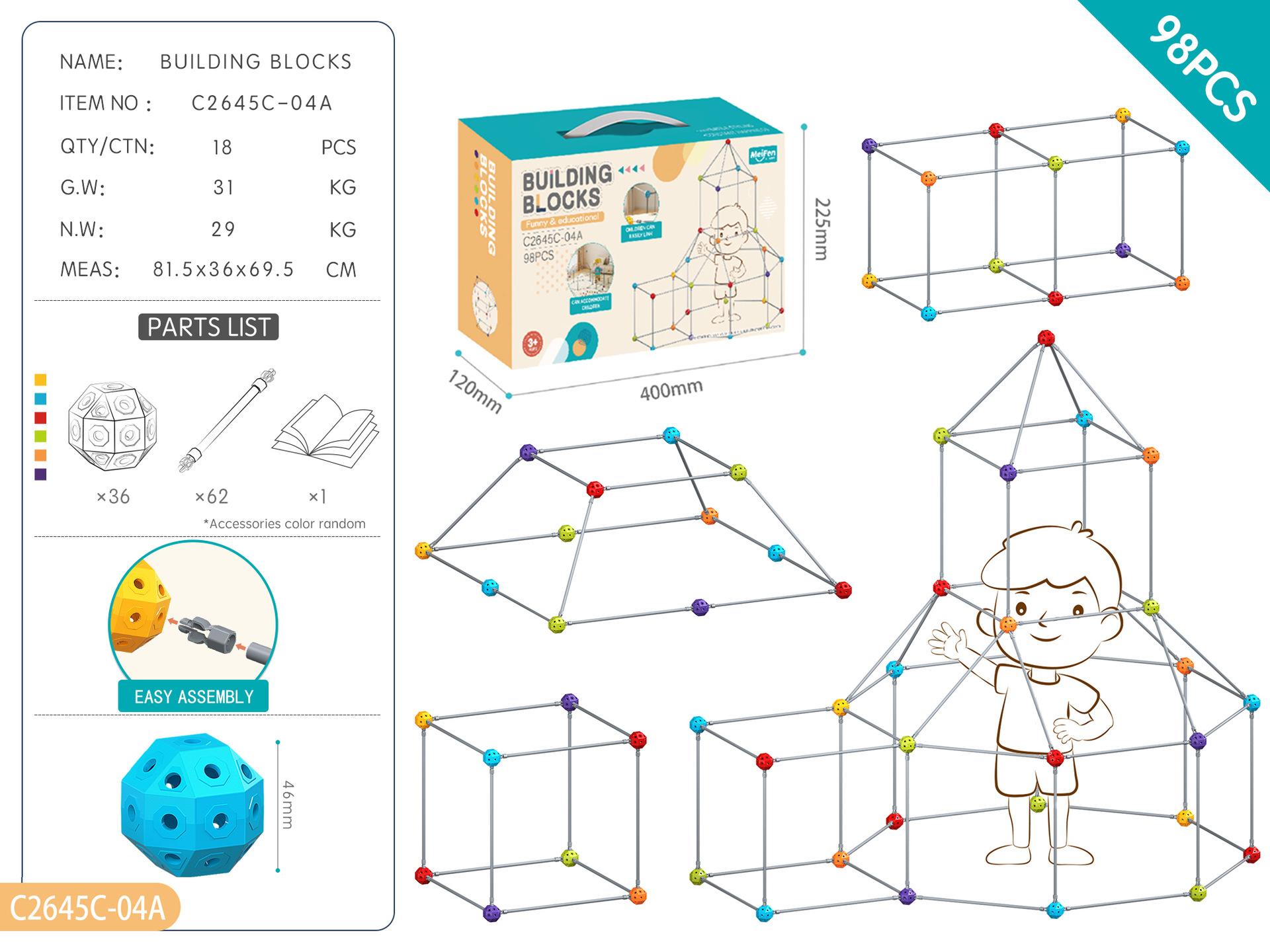 

Children S Diy Building Block Building Block Kindergarten 4D Building Block Creative Toys