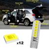 10pcs Universal Car Interior Dome Lighting Lamp Car License Plate Light Bulb Car T10 2835 Reading Light Auto Light Accessories