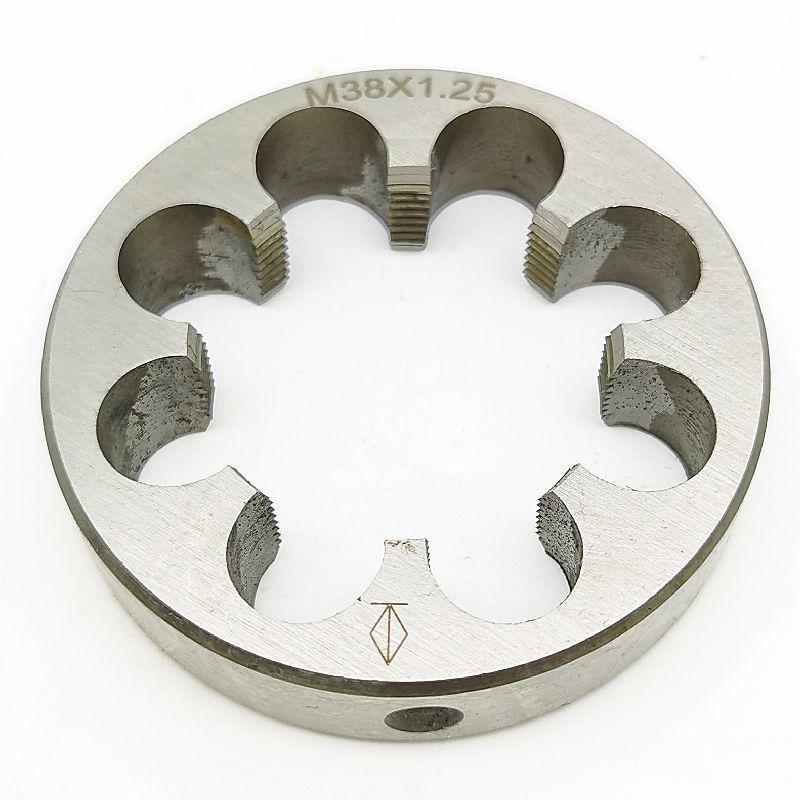Round Die Set: M37 to M42 with X4.5, 4, 3, 2, 1.5, and 1.25 Right/Left Hand Reverse Threads