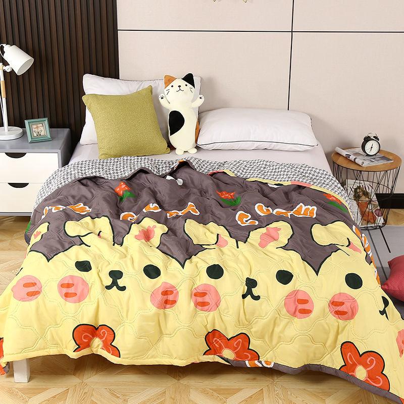 Summer Cooling Blanket Single Double Air Conditioner Thin Multi-layer Yarn Cotton Towel Blanket Comfort Blanket
