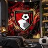 Wall Hanging Tapestry Bournemouth Football Print Cloth for Living Room Bedroom Home Decor