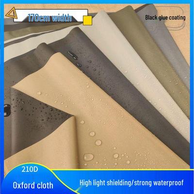 Tela Oxford Impermeable Negra Adhesiva Parasol: Tejido para Carpa Cenador Exterior Aislante del Calor e Impermeable