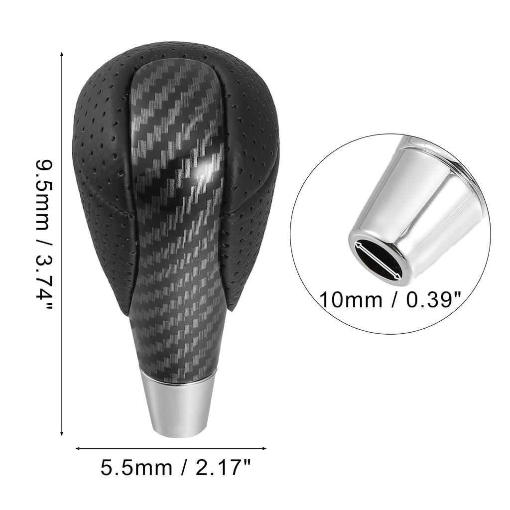 Uxcell Car Automatic Gear Stick Shift Knob Transmission Carbon Fiber Pattern Compatible with Lexus RX450h 2010-2015, Lexus IS F 2008-2014, Black
