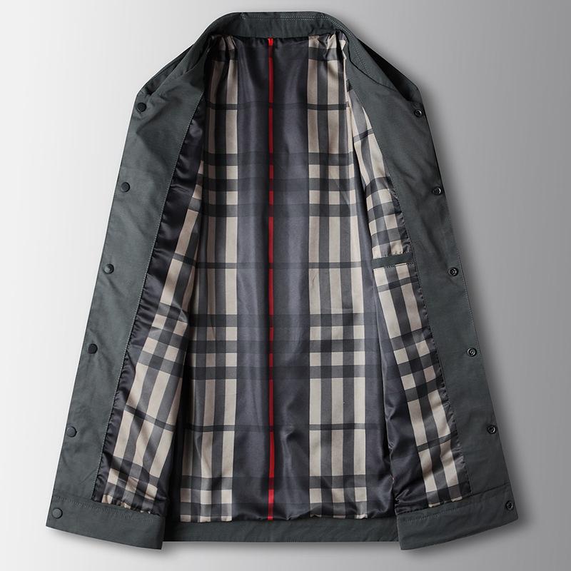 Spring and Autumn Men's Casual Lapel Tooling Top Light Luxury Business Short Jacket