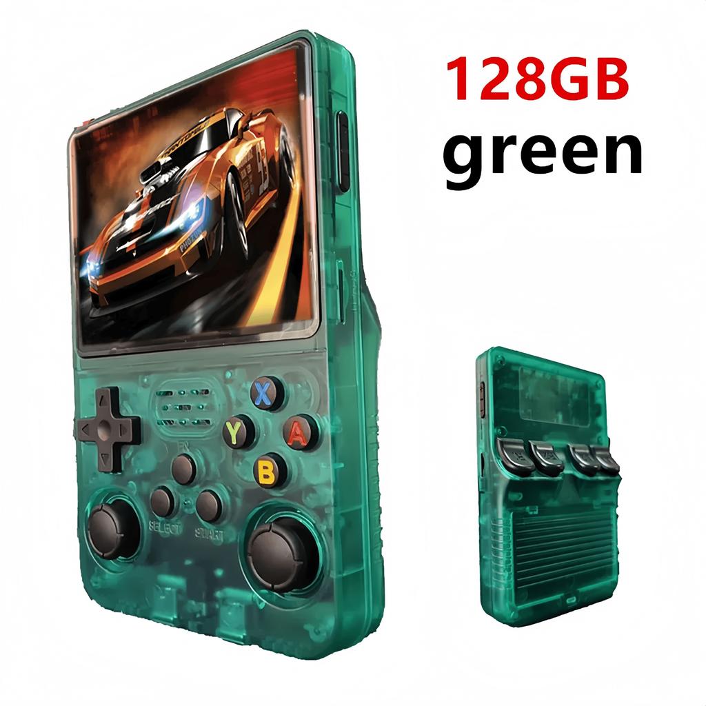 Console per videogiochi portatile retrò R36 Ultra Schermo IPS 128GB Giochi Lettore tascabile portatile Sistema Linux R36S R36 PRO