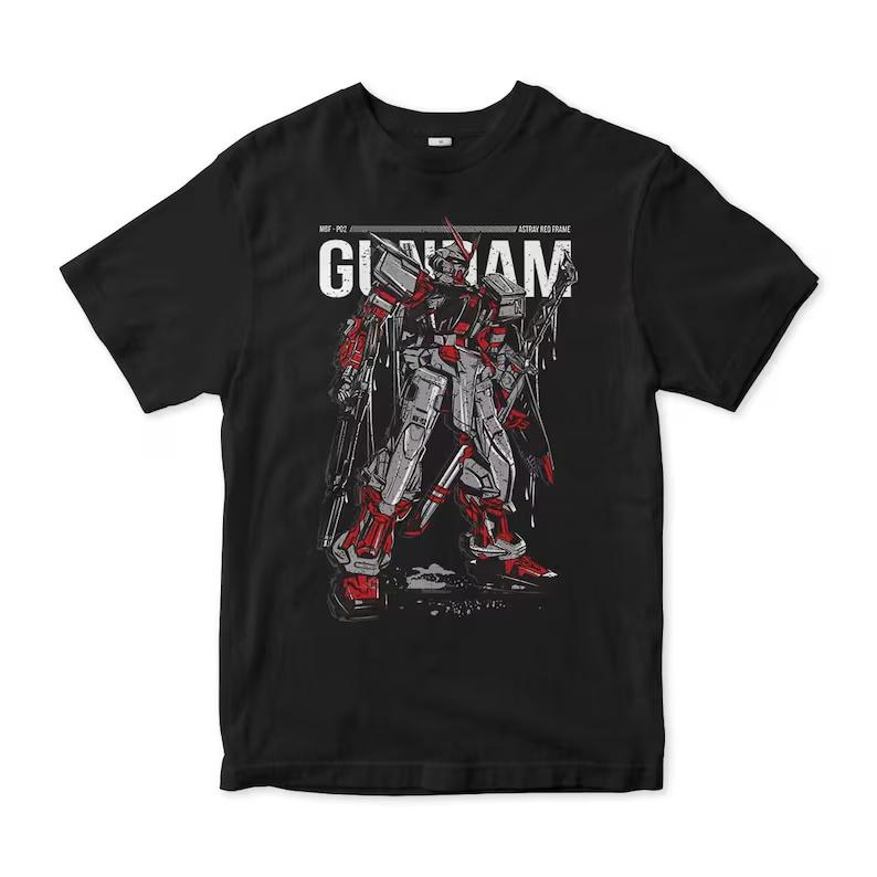 

2026 New Japanese Anime Mobile Suit RX782 Gundam Pure Cotton Short Sleeve Print Tshirts Unisex Women Y2k Parentchild Tee Tops 4XL