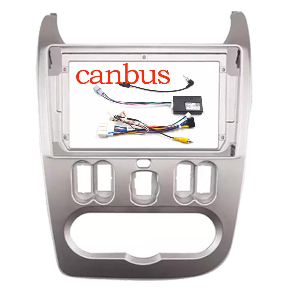 9" Car Radio Fascia For RENAULT Logan 1 2009-2015/LADA Largus 2012-2020 Video Panel Player Audio Dash 2 Din Frame Mount Kit