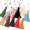 6pcs 82mm Silk Tassel Fringe Hanging Rope Long Line Tassel For Jewelry Making DIY Crafts Clothing Earring Key Chain Decoration