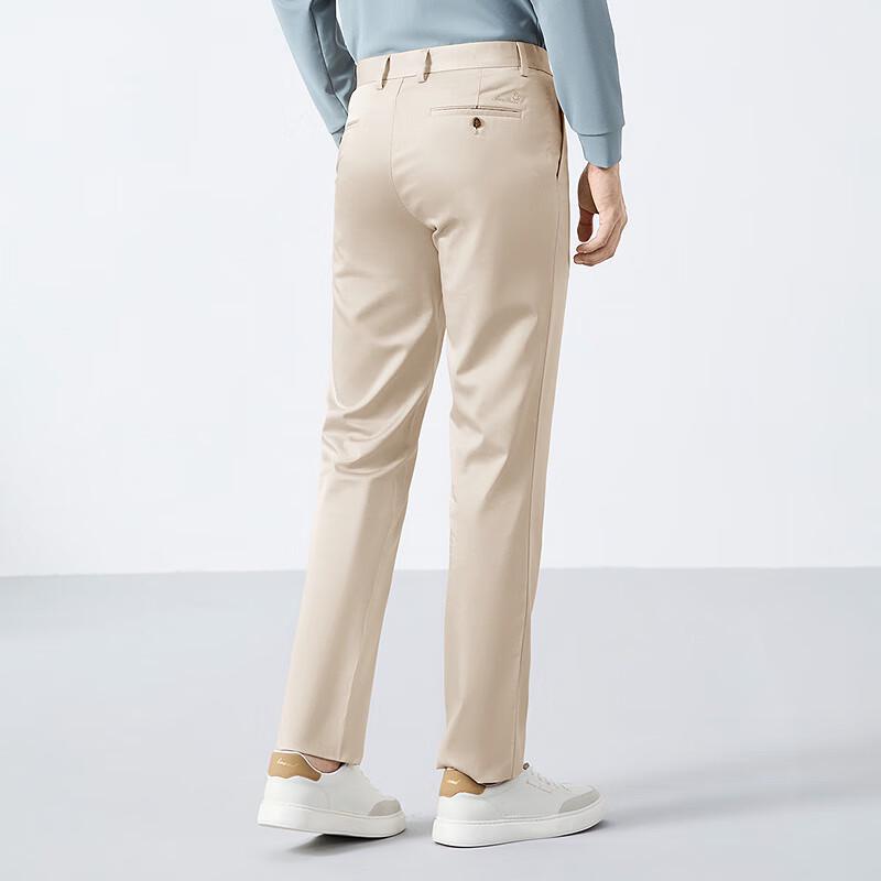 

Septwolves Men s Iron-Free Lyocell Blend Straight-Leg Trousers 34