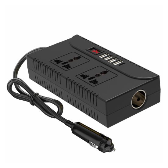 Car Power Inverter Overload Protection Universal USB-C Fast Charging Portable Car Charger with Switch Control Converter