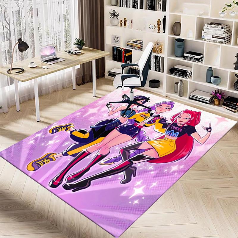 Superhero Trio Adventure Carpet For Playroom Bedroom Living Room Sofa Home Decorkids Game Area Rug Nonslip Floor Mat