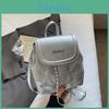 Zaino alla moda in materiale PU color castagna con chiusura magnetica per uso quotidiano e viaggi