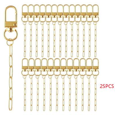 For DIY Crafts Jewelry Making Keychain Making Kit, Key Ring Swivel Snap Hooks, Chain Extender Keychain Bag Charms