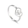 Anello Malocchio Hamesh Hamsa Mano Cuore Donna Amuleto Fortunato Palma di Fatima Acciaio Inossidabile Anelli Casual Gioielli Regalo di Compleanno