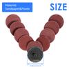 50PCS 2 inch Sanding Discs Kit 80/120 Grit Grinding Sandpaper with Back Pad Vehicle Sanding Sand Paper for Power Tool Sander