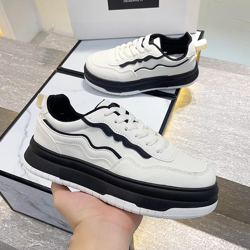 

Muffin sole panda shoes women s 2025 new autumn ins versatile platform casual board shoes low-top soft-soled shoes 35