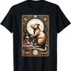Klassische Ratte Tarotkarte Distressed Art Ratten Kartenliebhaber Tier T-Shirt