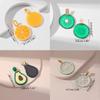 Eye Catching Fruit Earrings for Summer Sweet Simulated Fruit Earrings Stylish Dangle Drop Ear Rings Women Accessories