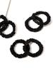 Silk Hair Ties Satin Scrunchies Black Small Mini Scrunchy Cute Soft No Slip Hair Ties