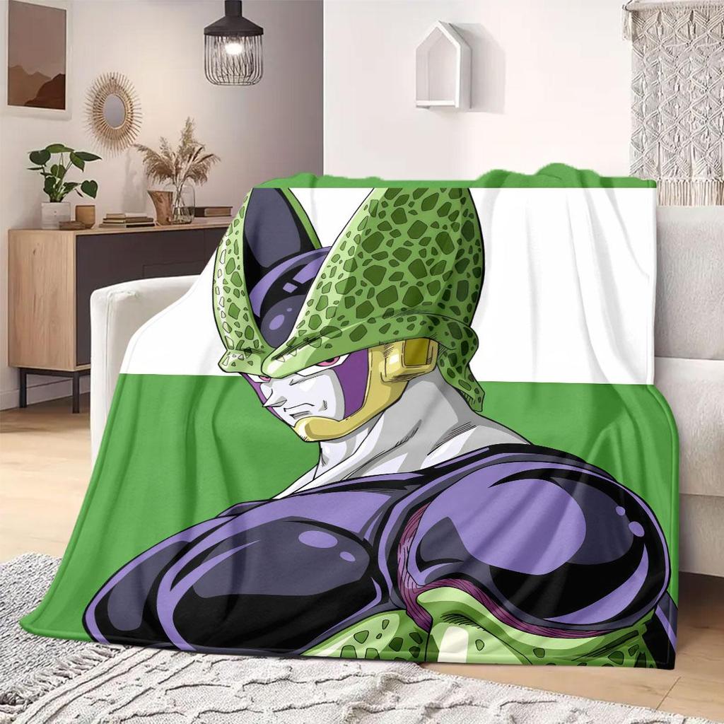 Dragon Ball Super Print Blanket Warm Comfortable Flannel Blanket Suitable for Bedrooms,Sofas,Beds,Chairs,Picnics,Travel