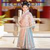 2025 Winter Hanfu Kids' Chinese-Style Ming Dynasty Skirt Set - Thickened New Year Outfit for Girls