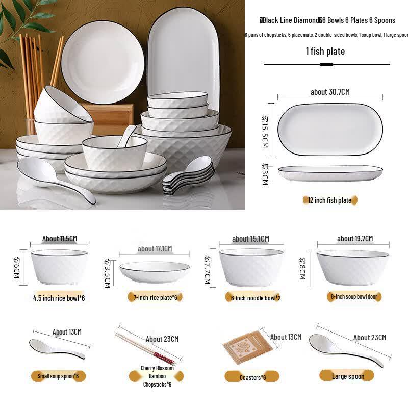 Nordic Ceramic Dinnerware Set