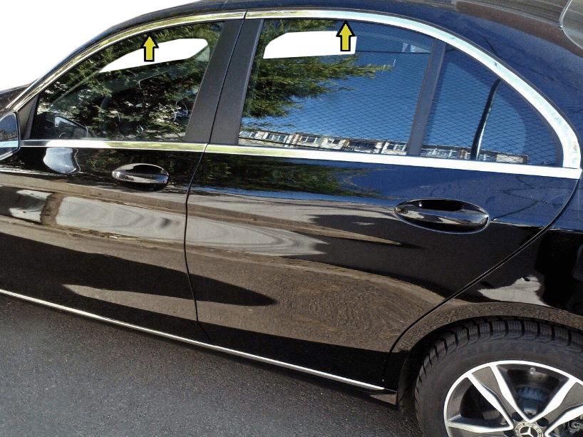 

Верхня окантовка скла (нерж) для Mercedes C-сlass W205 2014-2021 рр.