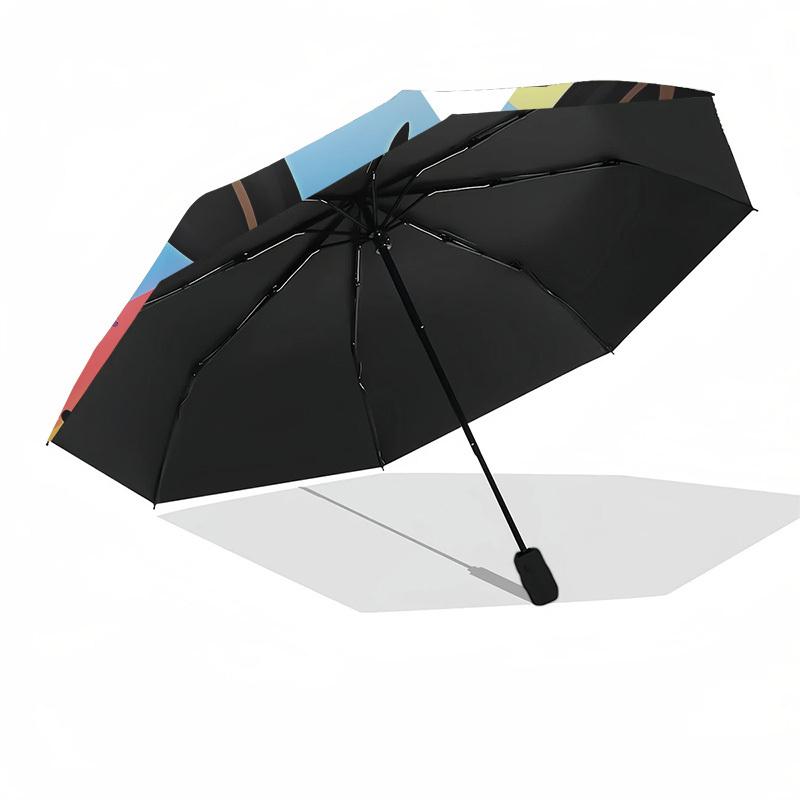 Rainbow Bunny Automatic Opening and Closing, 8 rib Structure Portable Umbrella, Suitable for Men and Women in All Seasons Perfect Gift for