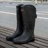 Wasserdichte Hohe Damen-Gummistiefel für Draußen Modisch Weichsohlig Verschleißfest Anti-Rutsch Garten-Regenstiefel Damenschuhe