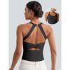 DFYNE new cross shoulder strap backless super soft nylon fitness outdoor top women