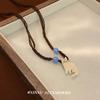 Cute Cartoon Cat Pendant Necklace Woven High-end Personality Necklace