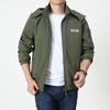 Four Seasons Men's Middle-aged and Young Outdoor Sports Jacket Hooded Windproof Loose Japanese and Korean Casual Multi-Bag Jacket